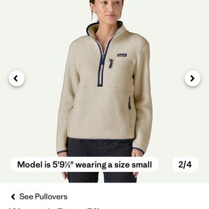 Patagonia Cream Fleece Pullover
